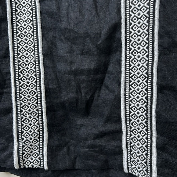 NWT ATHLETA Column Embroidery Luxe Kaftan Linen Beach Pool Size XS - Picture 10 of 15